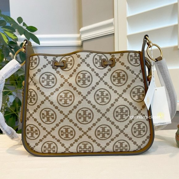 🔥NeW! Tory Burch T Monogram Jacquard Bell Bag - Picture 3 of 17